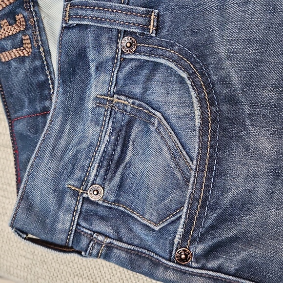 Vintage Levi's 514 Slim Straight Jeans Men's 32X30 Flap Pockets - Picture 13 of 16